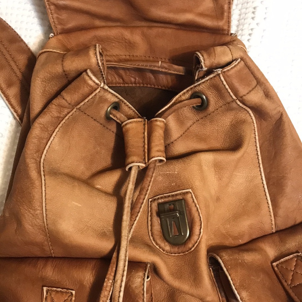Brown Leather Backpack - Picture 9 of 9